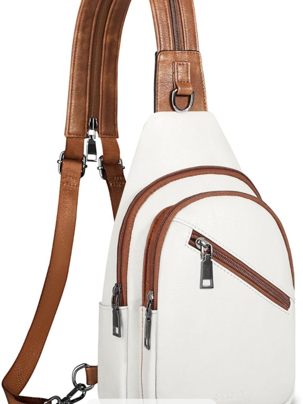 Nice Cream & Brown Slingbag - Small